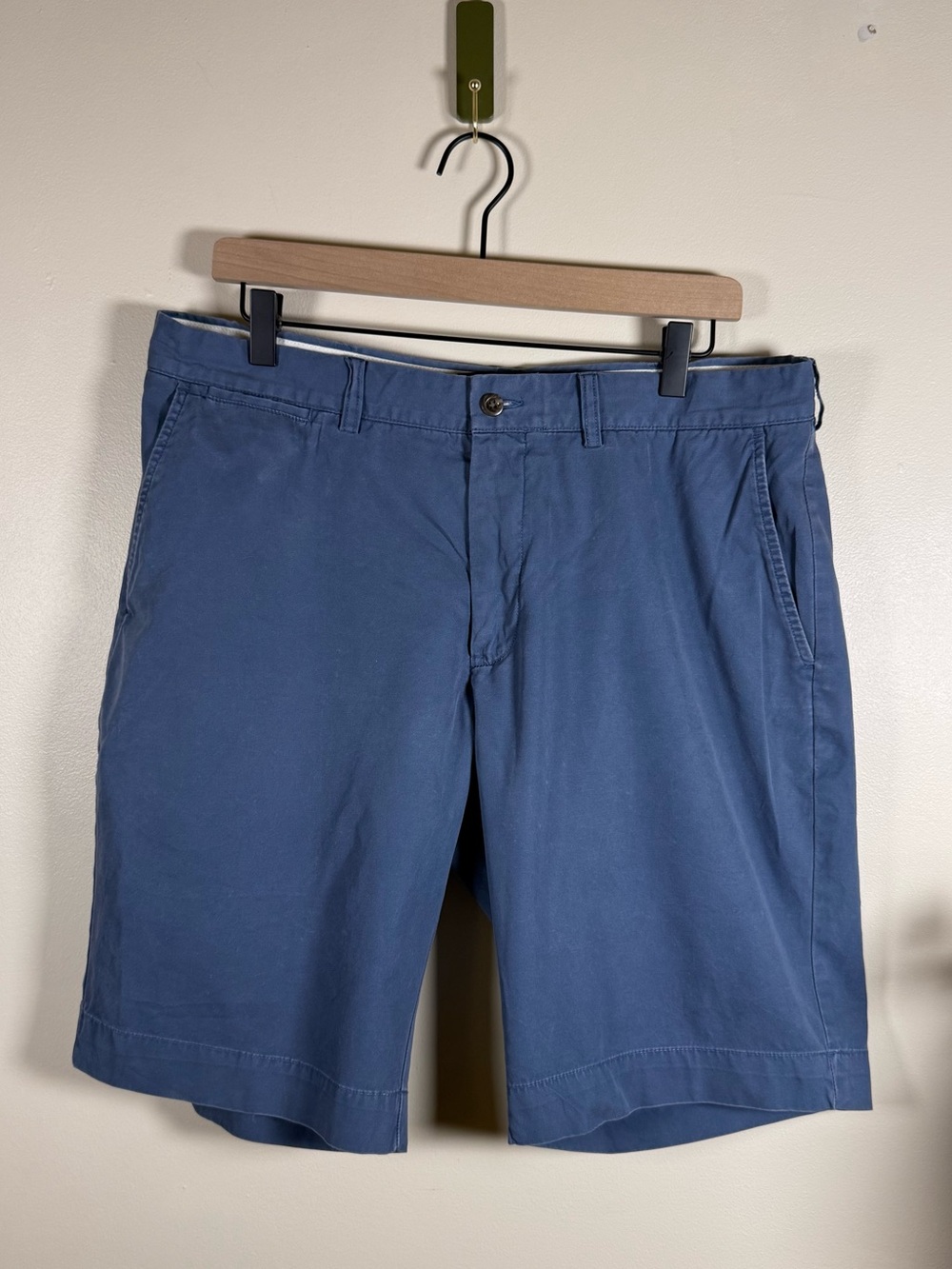 Polo Ralph Lauren Blue Flat Front Chino Shorts Men’s 38 Cotton Classic